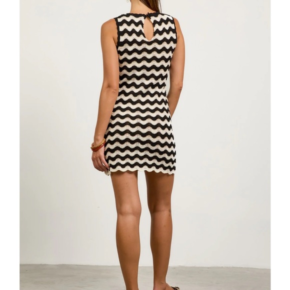 Knit Zigzag Pattern Dress - Picture 3 of 3